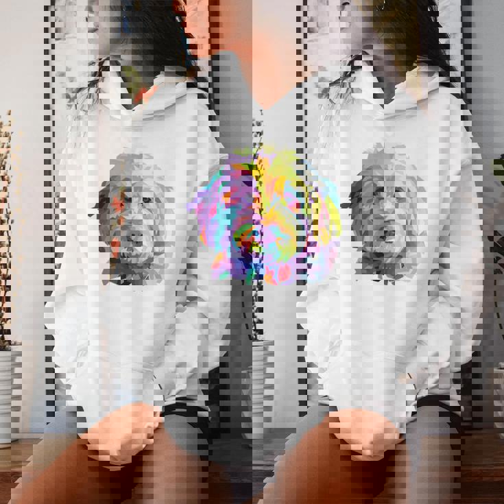 Goldendoodle ギフト ラブラドゥードル Cockapoo Mom カラフル ポップアート レディースパーカー 彼女への贈り物