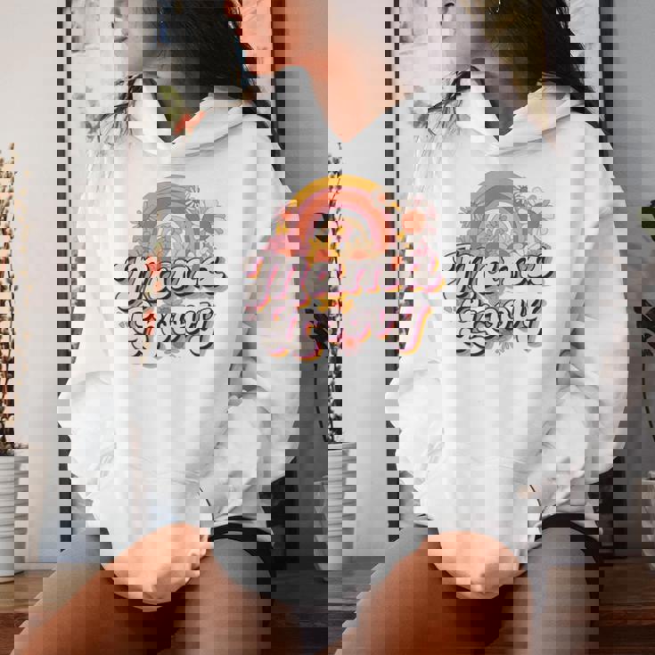 Groovy Best Mom Ever Best 母の日 長袖tシャツ レディースパーカー 彼女への贈り物