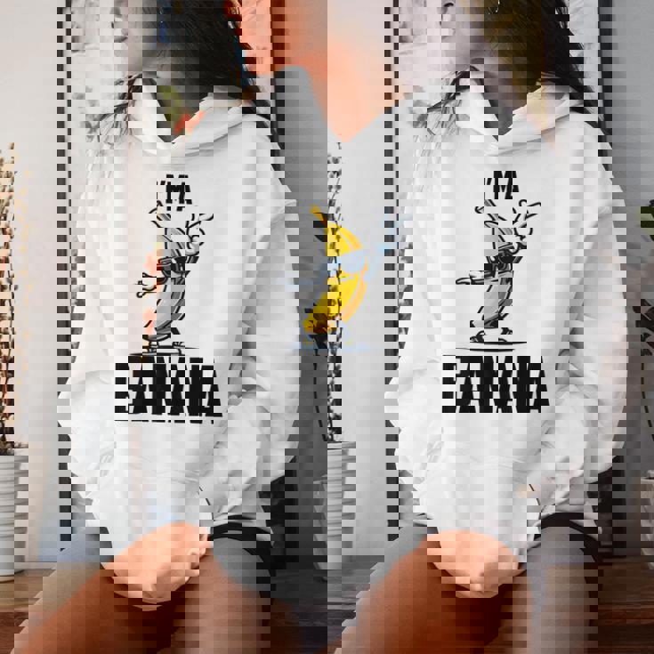I'm A Banana シャツ かわいい 面白い バナナ コスチューム メンズ レディース キッズ レディースパーカー 彼女への贈り物