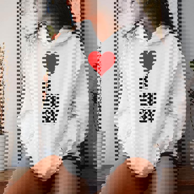 I Love Heart Red If Youay For アパレル レディースパーカー 彼女への贈り物