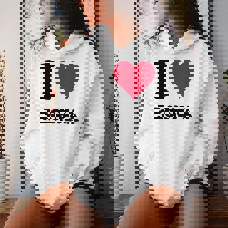 I Love Roma レディースパーカー 彼女への贈り物