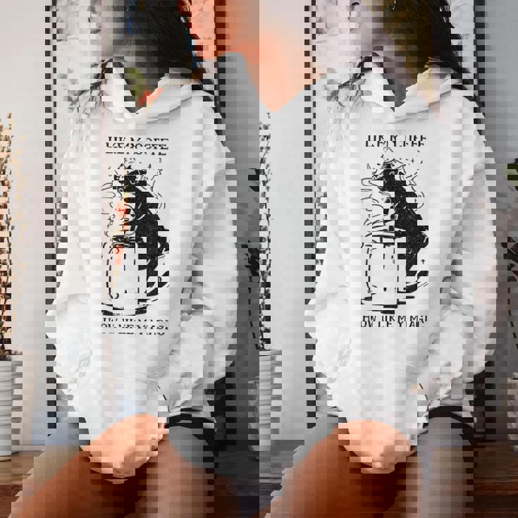 Magic Coffee Cat 面白い猫 レディースパーカー 彼女への贈り物