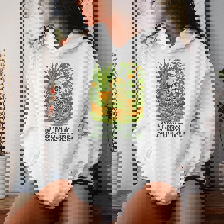 My Kind Ofocial Circle Plantkeleton ユーモア レディースパーカー 彼女への贈り物