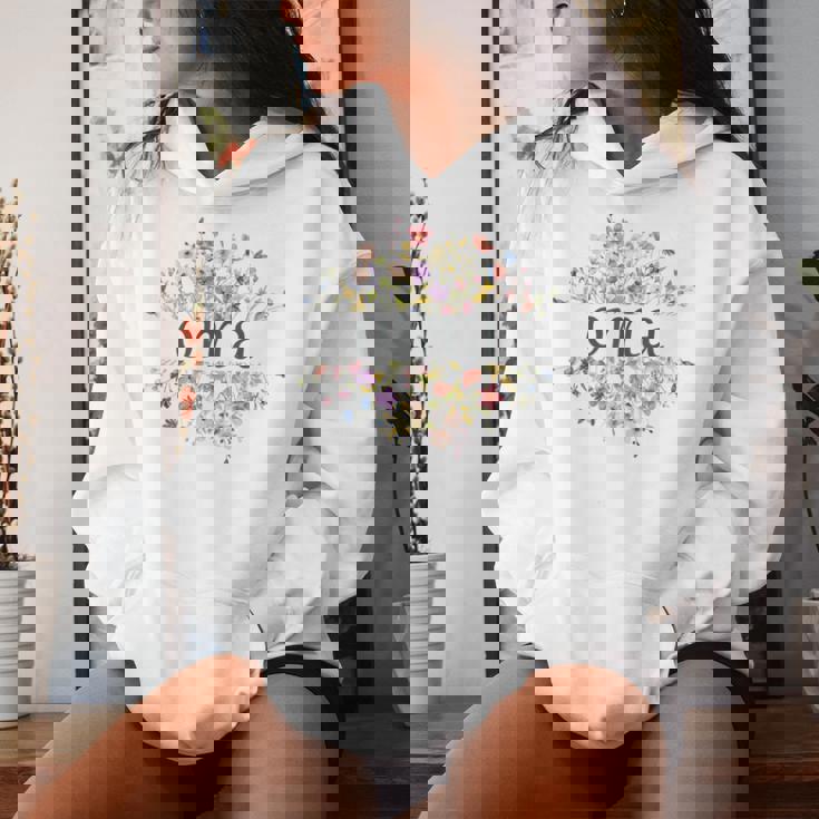 Oma For Grandma Women's Wildflower Floral Women Hoodie Gifts for Her