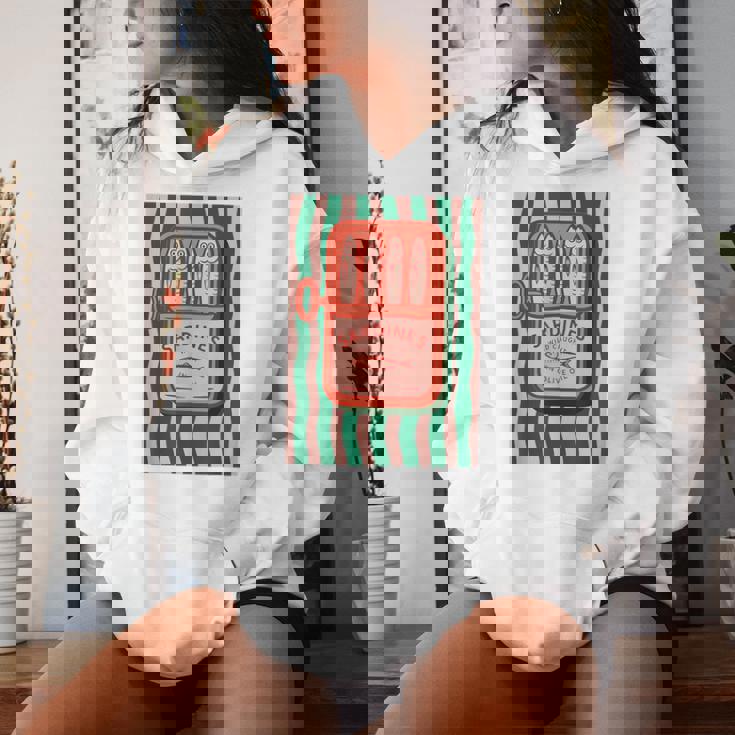 Sardines Tinned Fish Retro Graphic Summer For Women Women Hoodie Gifts for Her