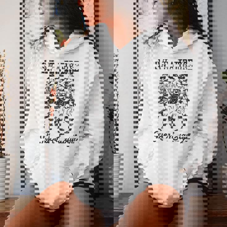 Save A Horse Ride A Cowgirl レトロ ウエスタン ロデオ カントリーガール レディースパーカー 彼女への贈り物