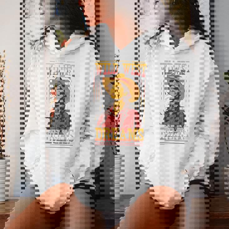 Wild West Dreams Country Western Cowgirl Rodeo グラフィック レディースパーカー 彼女への贈り物