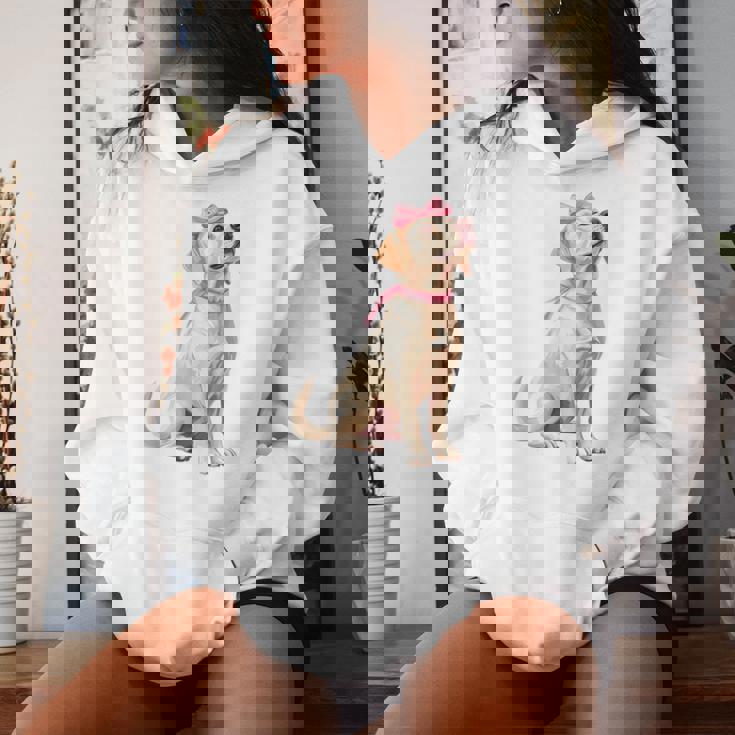 コケットボウ ラブラドールレトリバー 犬 ラボ ママ ピンクリボン 女の子 レディースパーカー 彼女への贈り物