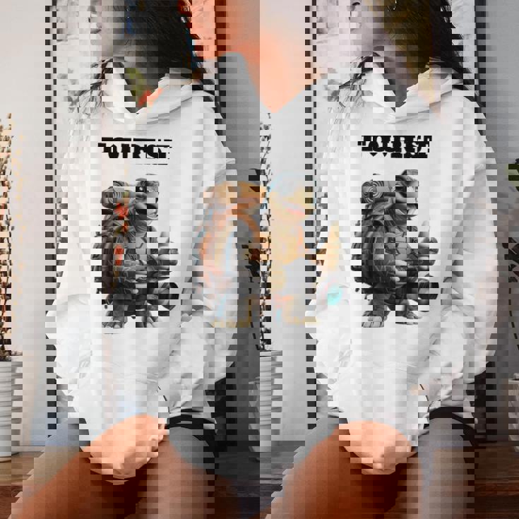 ツーリスト ウミガメ 家族 男性 女性 男の子 女の子 キッズ 大人 長袖tシャツ レディースパーカー 彼女への贈り物