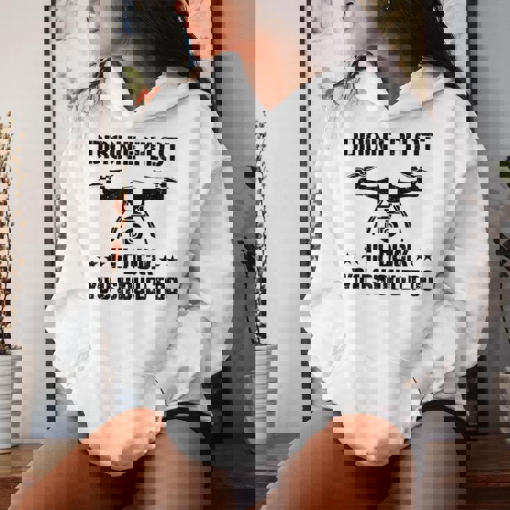 ドローン パイロット If I Duck Youhould Too ドローン フライングドローン Rc レディースパーカー 彼女への贈り物