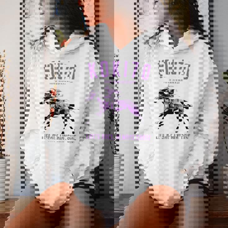 古希祝い 競馬好き うま 馬好き 父 母 男性 女性 70歳お祝い Life's Race Always Chase 長袖tシャツ レディースパーカー 彼女への贈り物