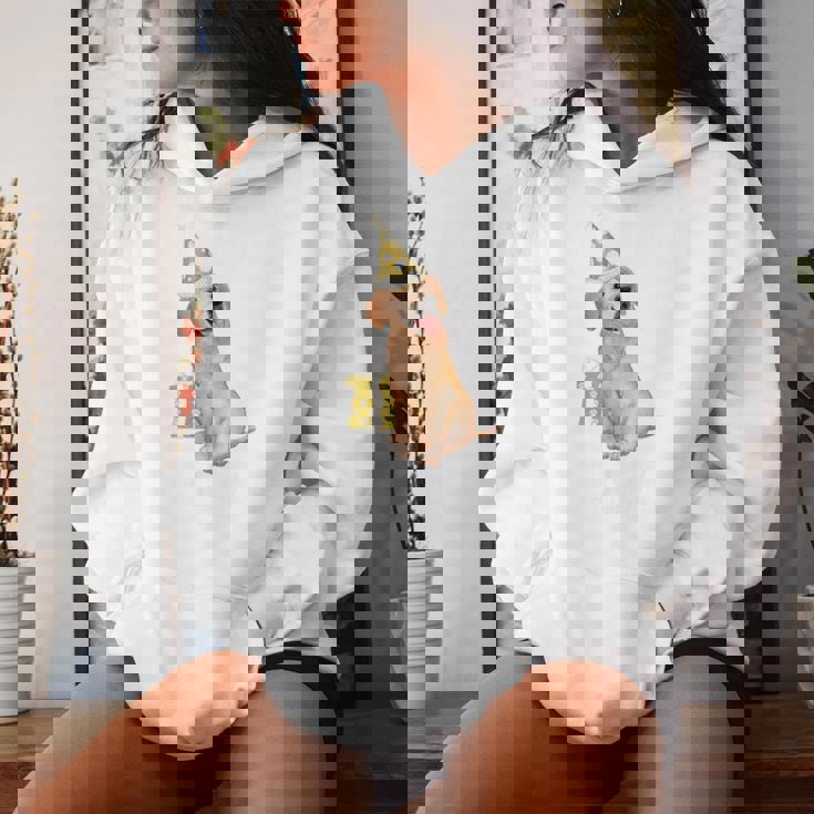 喜寿祝い 犬好き 男性 女性 父 母 喜寿 お祝い 77歳 かわいい 犬 ゴールデンレトリバー おもしろ レディースパーカー 彼女への贈り物