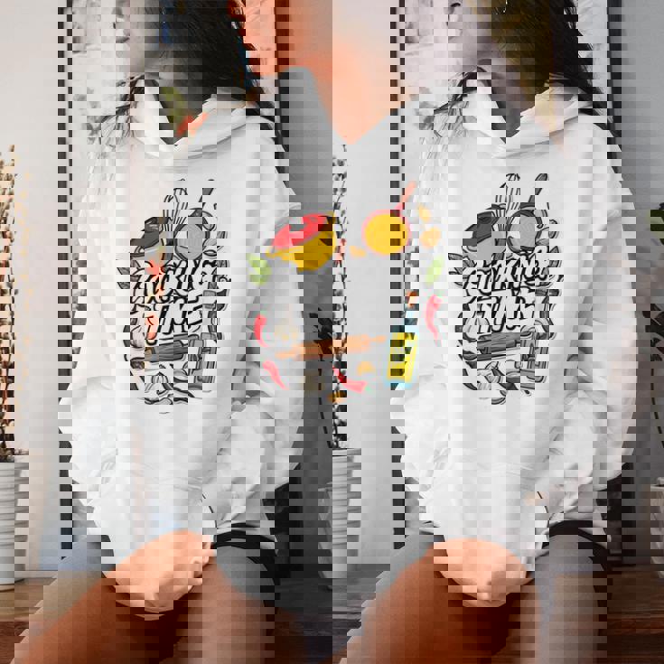 料理の日 宗教料理 シェフ向け 料理 男性 女性 長袖tシャツ レディースパーカー 彼女への贈り物