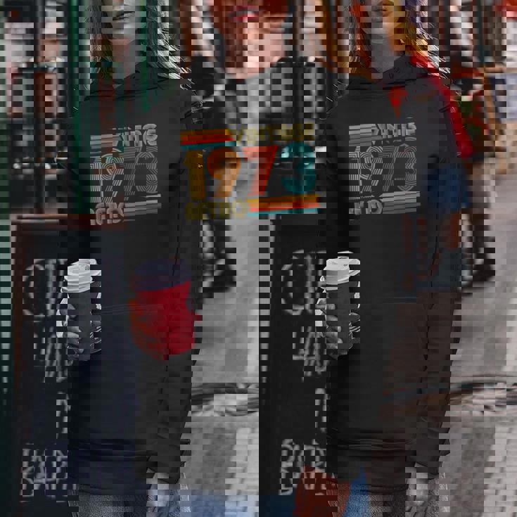 52歳の誕生日プレゼント 52歳 男性 女性 レトロ ヴィンテージ 1973 レディースパーカー 面白い贈り物