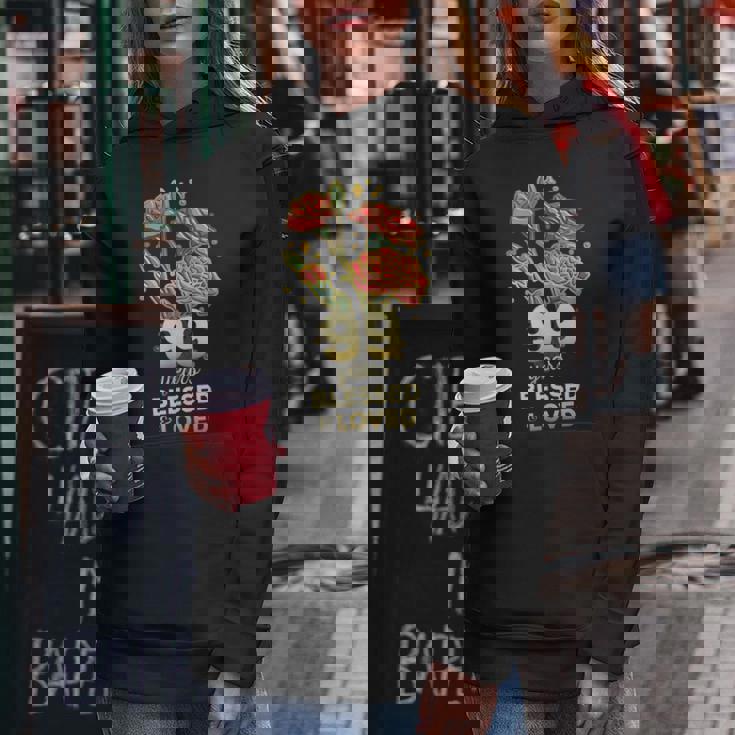 99歳祝福され愛された花 99歳の誕生日お母さんおばあちゃん レディースパーカー 面白い贈り物