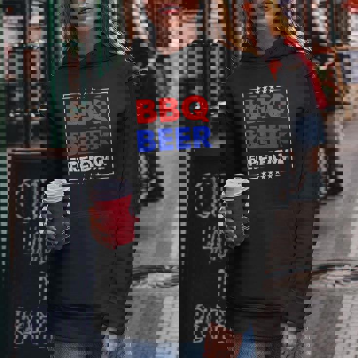 Bbq Beer Freedom シャツ レディースパーカー 面白い贈り物