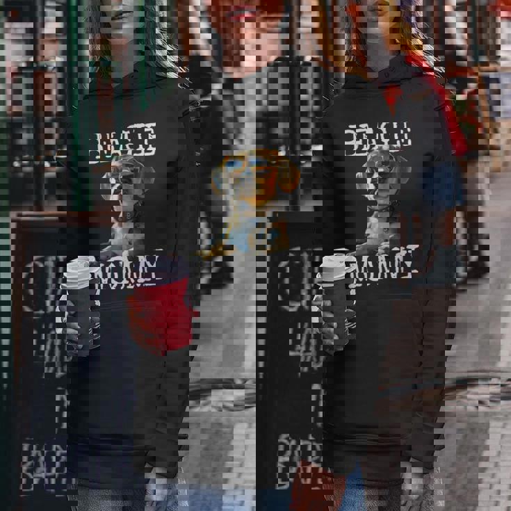 Beagle Mommyビーグル ママ フンデ ママについてつぶやく イングリッシュ・ビーグル ママ レディースパーカー 面白い贈り物