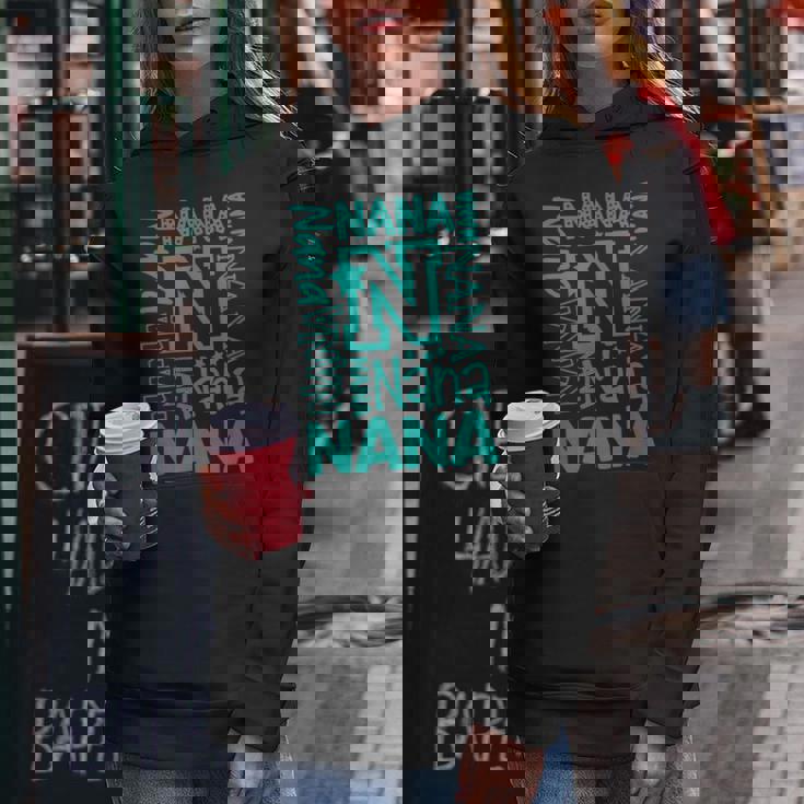 Cheery Nana Grandma レタープリント レディースパーカー 面白い贈り物