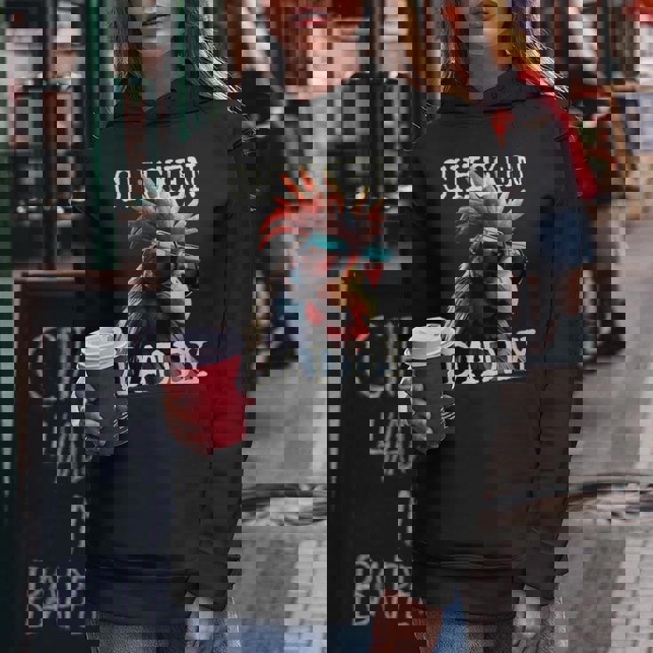 Chicken Daddy チキンパパ ニワトリ お父さん 農家 養鶏場 父の日 レディースパーカー 面白い贈り物