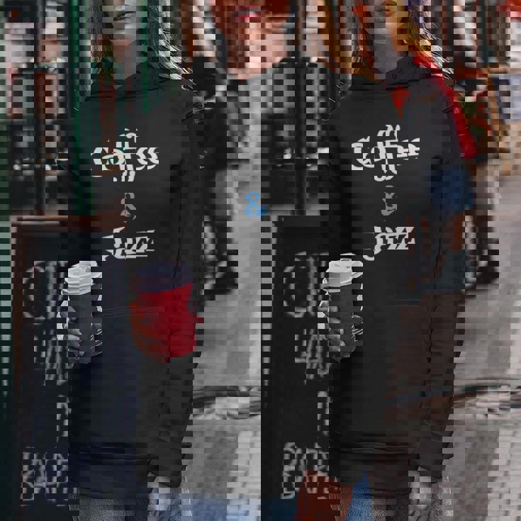 Coffee & Jazz シャツ ユニセックス コーヒー愛好家 ジャズ レディースパーカー 面白い贈り物