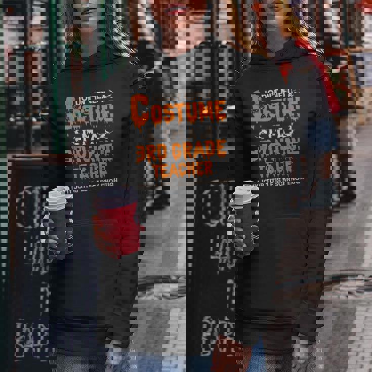 I Don't Need A Costume I'm A 3Rd Grade Teacher ハロウィン レディースパーカー 面白い贈り物