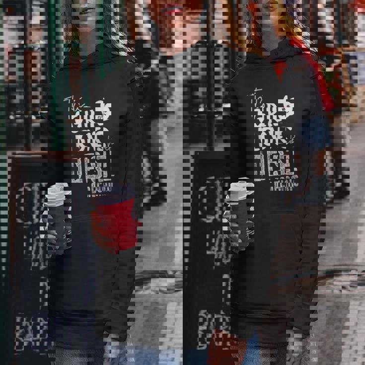 Girl Loves Diesel メカニックシャツ 面白いバレンタインデーギフト レディースパーカー 面白い贈り物