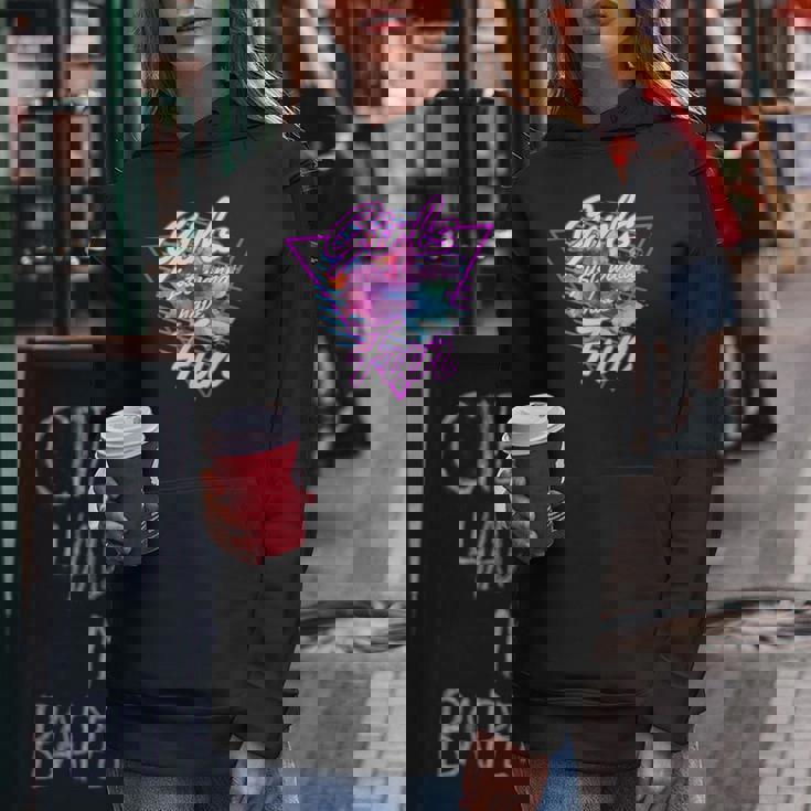 Girls Just Wanna Have Fun 1980S Eighties Costume Party レディースパーカー 面白い贈り物