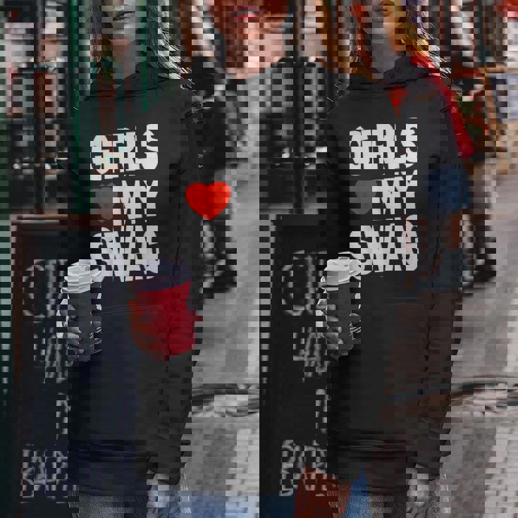 Girls Love Mywag シャツ おもしろい言葉 ガールズ Love Mywag レディースパーカー 面白い贈り物