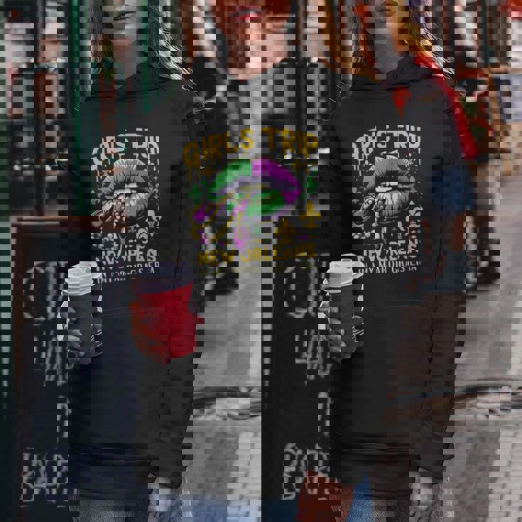 Girls Trip New Orleans In My Mardi Gras Era リップ 楽しいノベルティ レディースパーカー 面白い贈り物