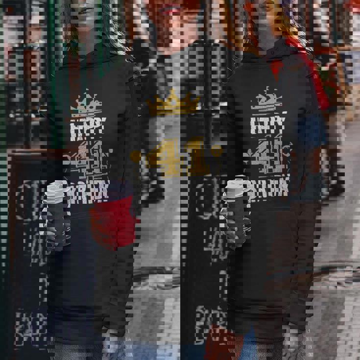 Happy 41St Birthday アイデア 41歳の男性と女性に レディースパーカー 面白い贈り物