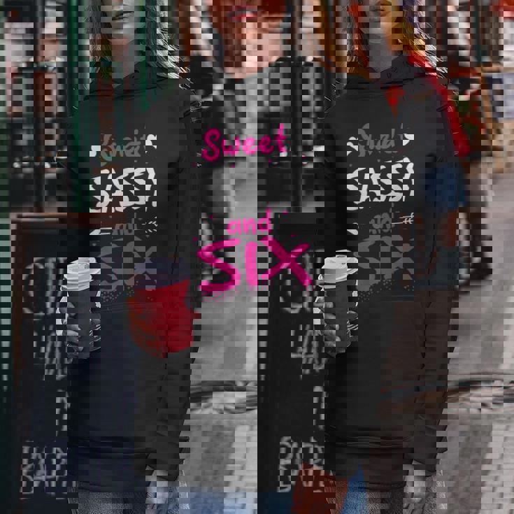 Happy 6Th Birthdayweetassy Andix Girls 6歳 レディースパーカー 面白い贈り物