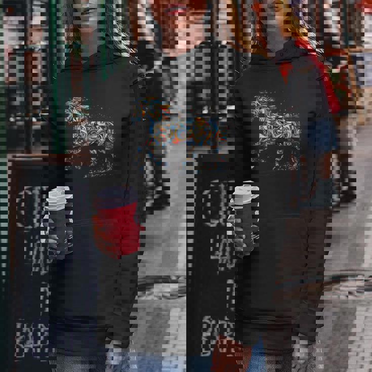 Horse Lover Majestic Horse 馬のグラフィック デザイン レディースパーカー 面白い贈り物