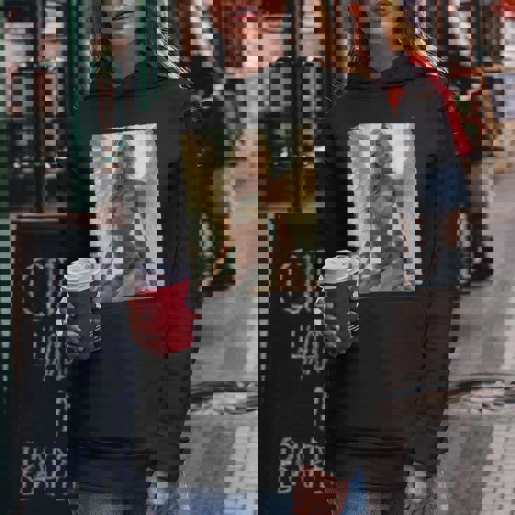 Hot Girl On 男性用 セクシーな天使の座り グランジ レディースパーカー 面白い贈り物