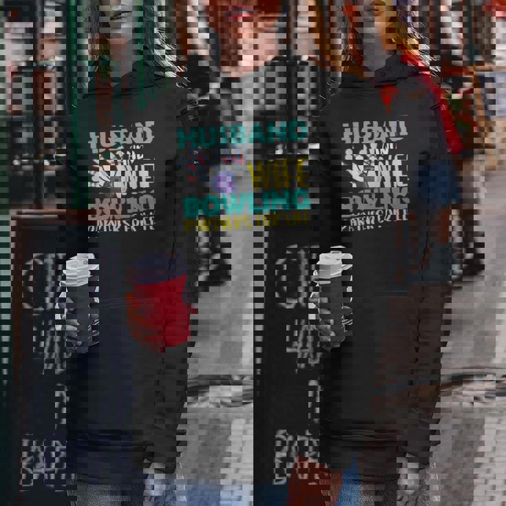 Husband And Wife Bowling Partners For Life おもしろボーリング レディースパーカー 面白い贈り物