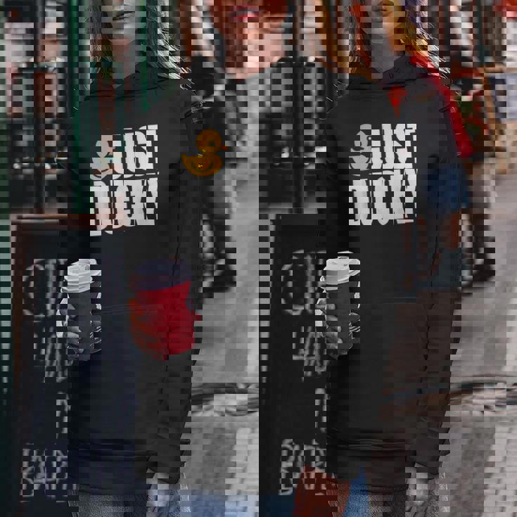 Just Duckyラバーダック レディースパーカー 面白い贈り物