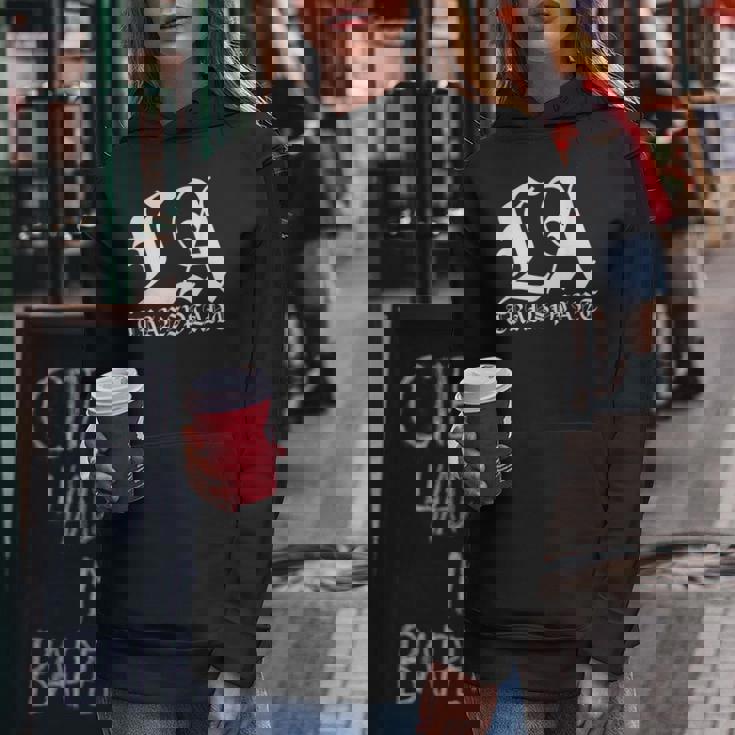 La Transplant ホワイト オールド イングリッシュグラフィック レディースパーカー 面白い贈り物