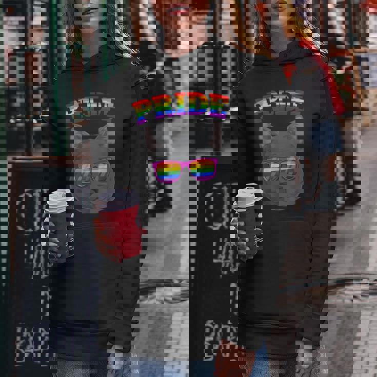 Lgbt Britishhorthair Cat Gay Pride Rainbow Lgbtq Kitty レディースパーカー 面白い贈り物