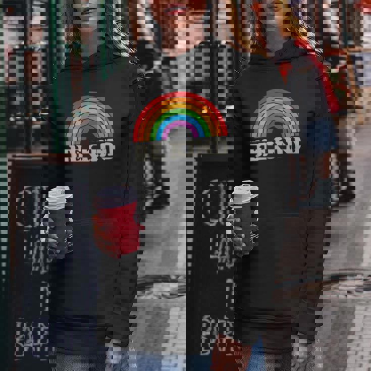 Lgbtq Be Kind Pocket Gay Pride Lgbt Ally Rainbowintage レディースパーカー 面白い贈り物