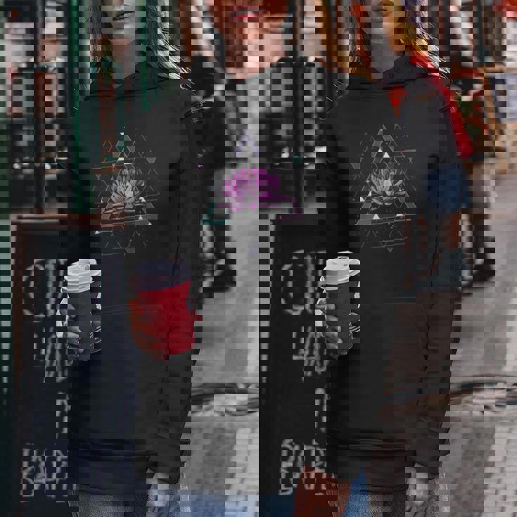 Lotus Floweracred Geometry Yoga Meditationpiritual Zen レディースパーカー 面白い贈り物