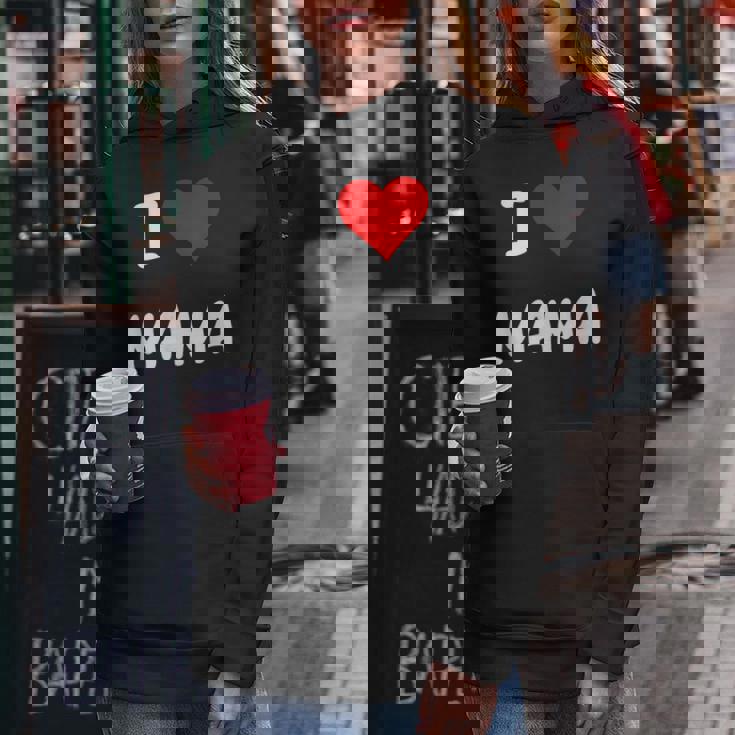 I Love Mama Children Love Heart ベビーチャイルドギフト お母さん レディースパーカー 面白い贈り物