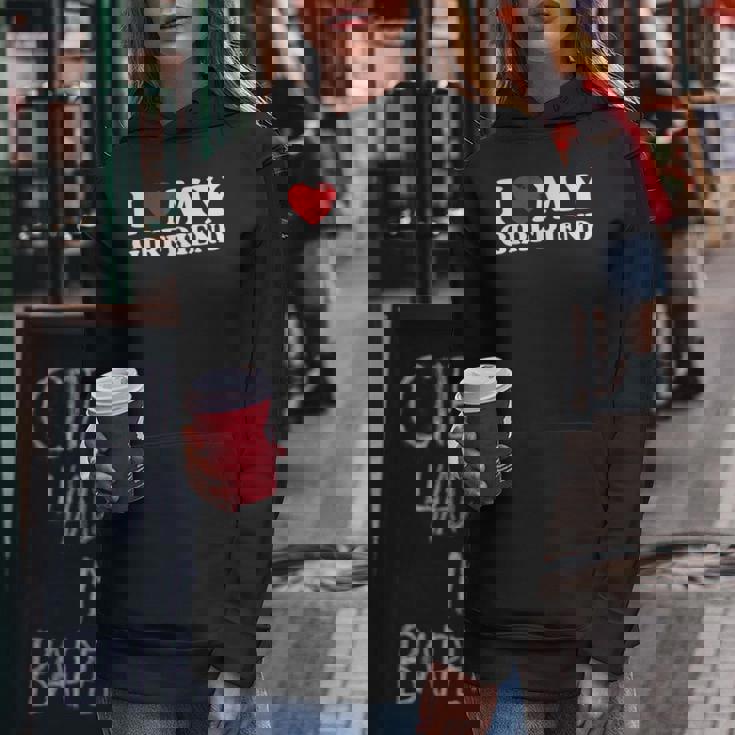 I Love My Girlfriend I Heart My Gf バレンタインデー レディースパーカー 面白い贈り物