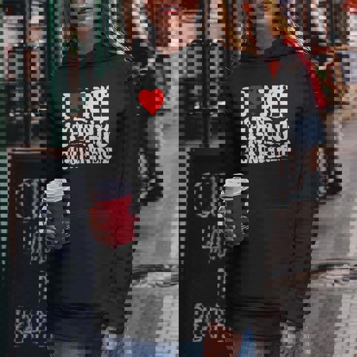 I Love My Yapping Girlfriend レディースパーカー 面白い贈り物