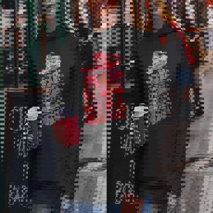 Man I Feel Like A Mama Pink Cowhide Hat Cowgirl Cowboy Women Hoodie Funny Gifts