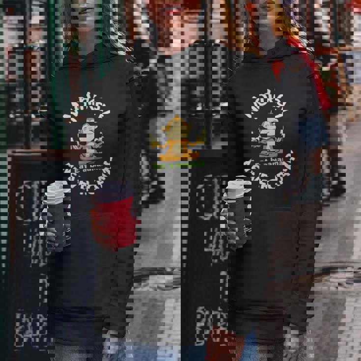 Monkey Never Cramp Eat A Banana レディースパーカー 面白い贈り物