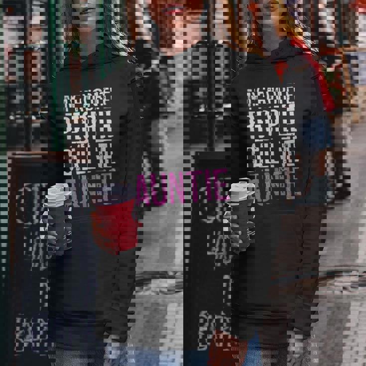 My Favorite People Call Me Auntie 母の日シャツ レディースパーカー 面白い贈り物