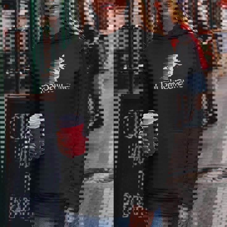 No Balance Girl スポーツとユーモアのための面白いパロディデザイン レディースパーカー 面白い贈り物