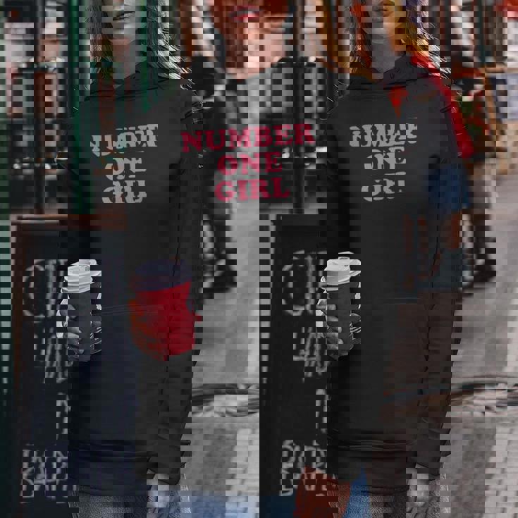 Number One Girl レディースパーカー 面白い贈り物