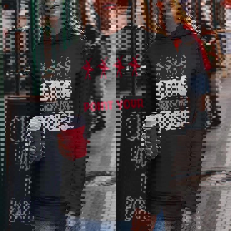 Omg Point Your Toes Dance Teacher Ballet レディースパーカー 面白い贈り物