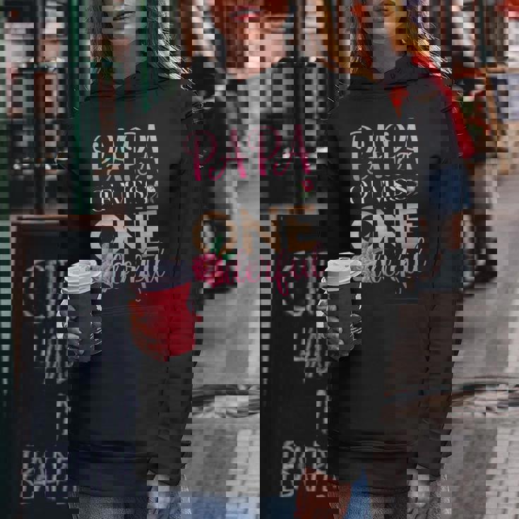 Papa Of Miss Onederful Girls 1歳の誕生日 マッチングファミリー レディースパーカー 面白い贈り物