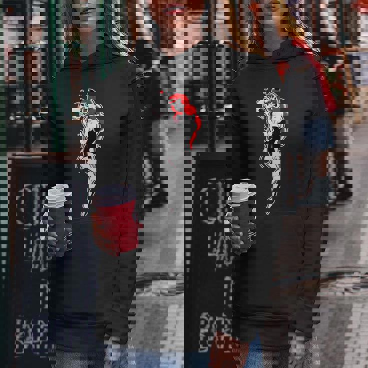 Pretty Girl Devil ピンナップガール トラディショナルフラッシュ レディースパーカー 面白い贈り物